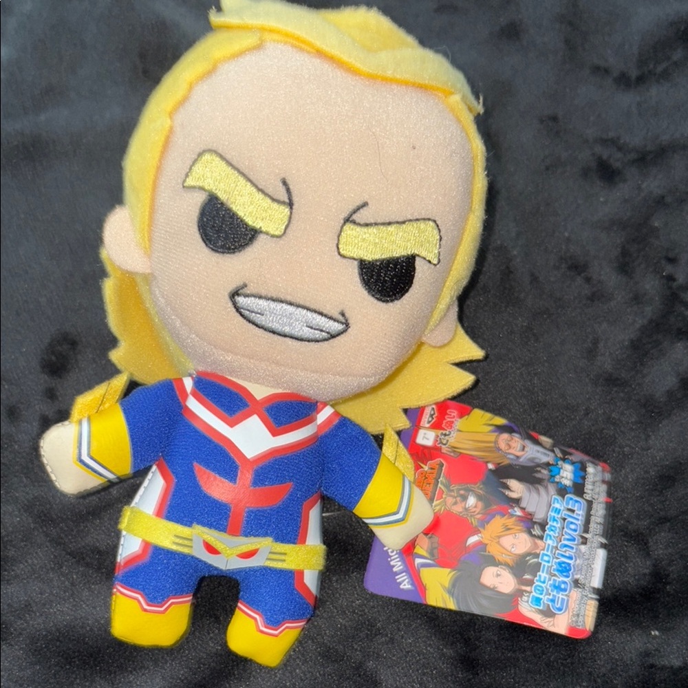 All Might Plush Toy - Blue and Yellow
